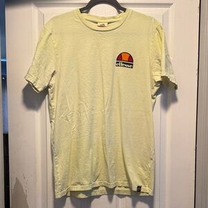 Ellesse Pale Yellow Short Sleeve Logo Tee